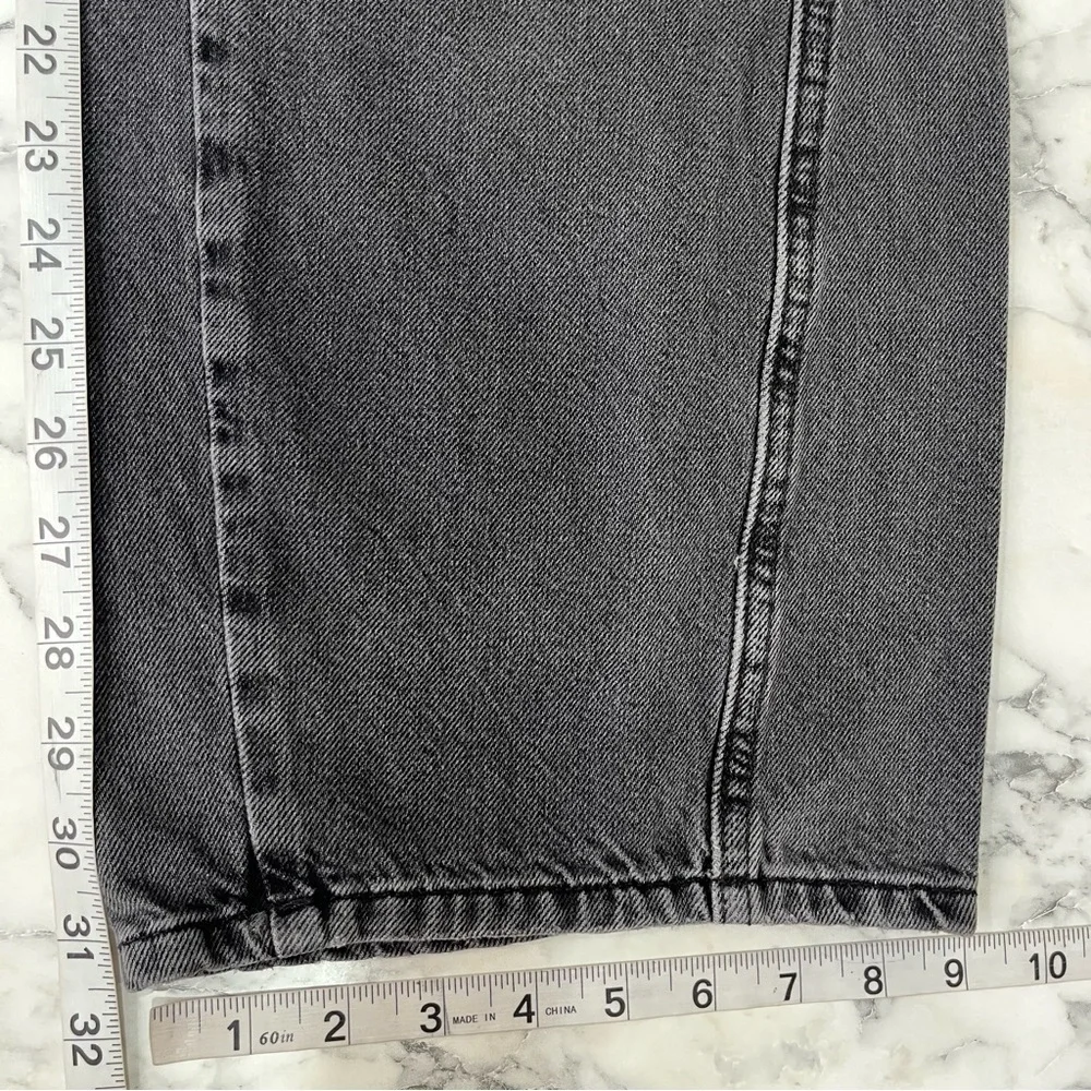 We the free Aster Straight Leg Jeans Barrel Leg in Asteroid Washed Black Size 30 - Picture 10 of 16